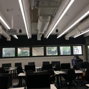 University of Melbourne low glare computer lab lighting